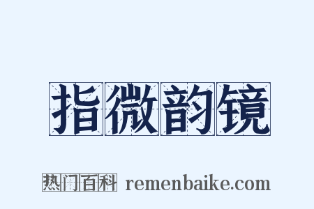 指微韵镜是什么意思的图片
